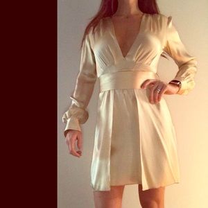 Elegant Gold satin Flavio Castellani dress